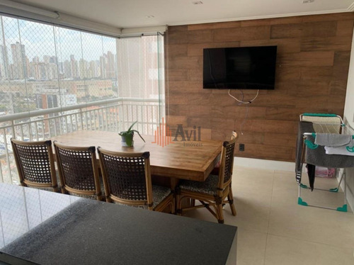 Imagem 2 de 15 de Apartamento Com 3 Dormitórios À Venda, 125 M² Por R$ 1.780.000,00 - Jardim Anália Franco - São Paulo - Av5751