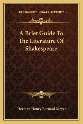 Libro A Brief Guide To The Literature Of Shakespeare - Me...