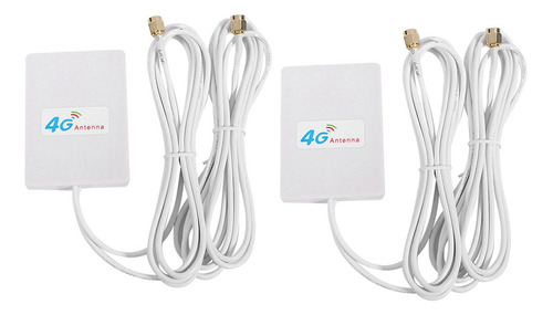 2 Antenas Wifi 4g/3g, 28 Dbi Lte, Amplificador De Señal 4g/