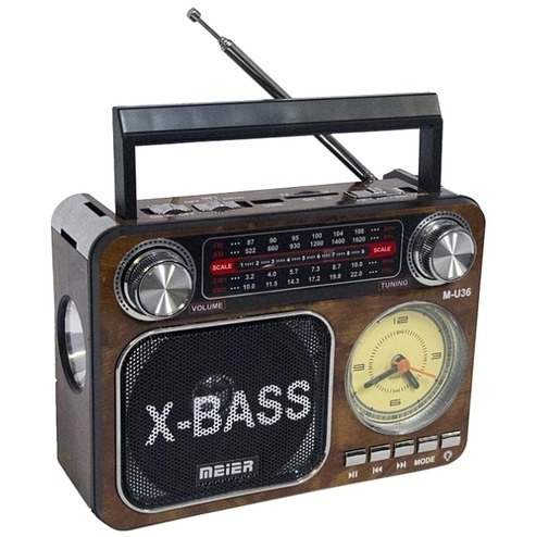 Radio Meier M-u36 Mp3, Usb, Micro Sd, Linterna, Reloj