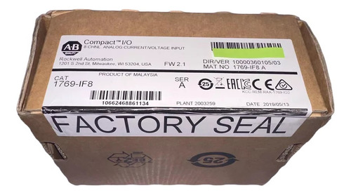 1769-if8 Allen Bradley Nuevo 100% Original Raven Automation (Usado)
