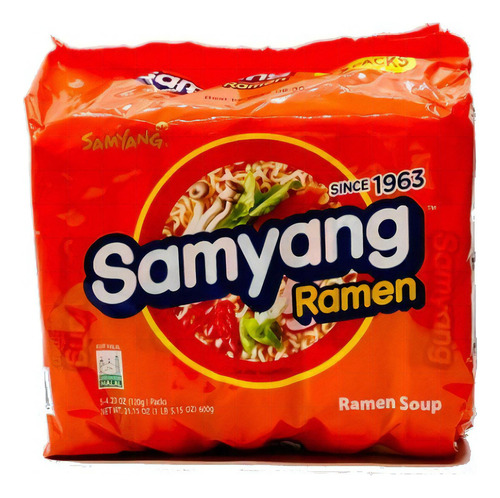 Pack X 5 Samyang Ramen Original Origen Corea 120g