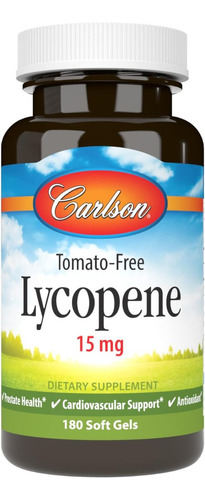 Licopeno 15 Mg Carlson 180 Cápsulas