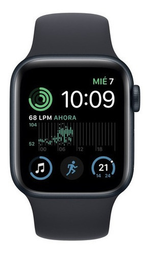 Imagen 2 de 3 de Apple Watch Se (2da Gen) (gps) Aluminio Medianoche De 40 Mm Negro Correa Deportiva Medianoche