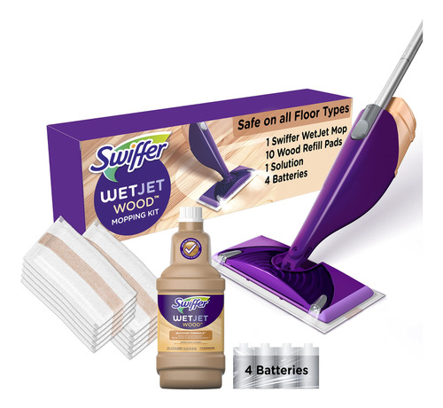 Swiffer Wetjet - Kit De Inicio De Limpieza Y Limpieza De Sue