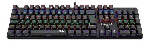 Teclado Redragon Valheim Rainbow Switch Azul K608-r Pt-brown