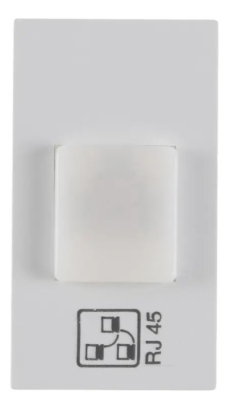Tomada Rede Informática Rj45 Cat 5e - 8 Vias Fame Evidence Cor Branco