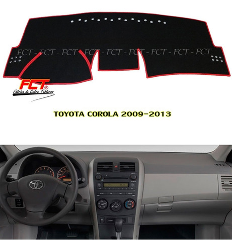 Cubre Tablero Toyota Corolla 2009 2010 2011 2012 Fabrica Fct