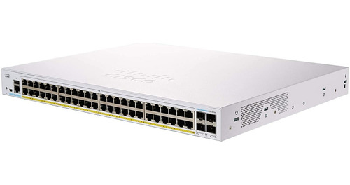 Switch Cisco Cbs250-48p-4g Adm. L3 De 48 Puertos Poe+ 4 Sfp
