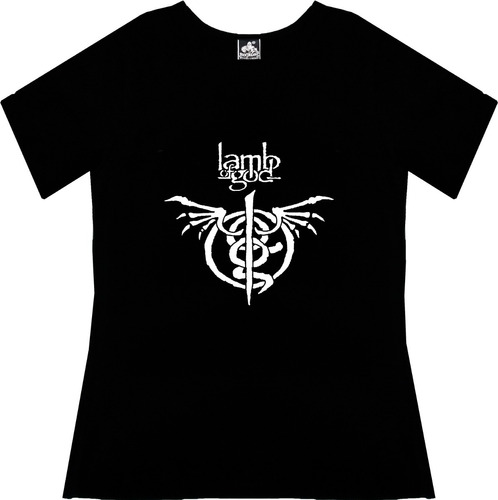 Blusa Lamb Of God Dama Rock Metal Tv Camiseta Urbanoz