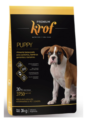Alimento Comida Krof Premiun Cachorro Puppy X 15 Kg