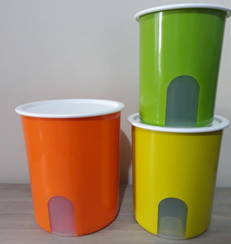 Instantânea Coloridas 3pç Tupperware Verde Laranja Margarita