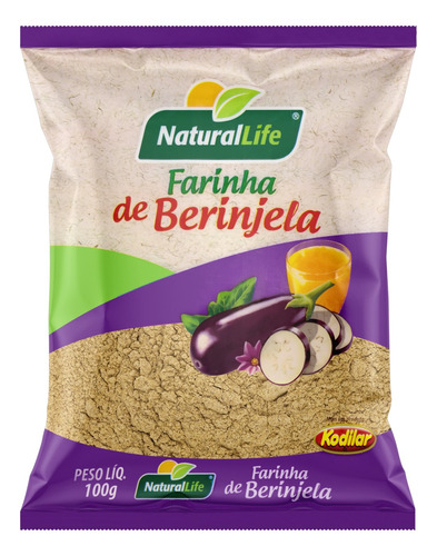 Farinha de Berinjela Natural Life Pacote 100g