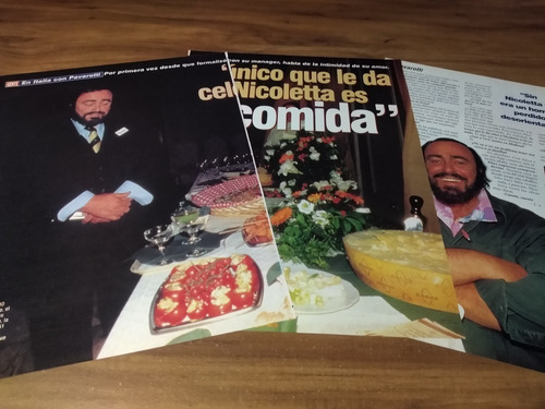 (q181) Luciano Pavarotti * Clippings Revista 3 Pgs * 1996