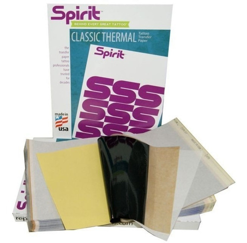 100 Papel Stencil Thermal Spirit Americano Decalque Termico Cor Violeta