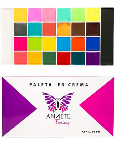 Paleta En Crema Para Body Paint 26 Colores By Annete Fantasy