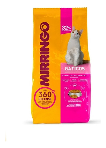 Gatarina Mirringo Gaticos, 1kg. (3era Semana A 12 Meses)