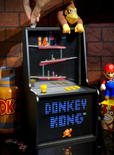 Cofre Fliperama Donkey Kong, Presente Divertido 