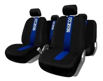 Comprar Juego Cubre Asientos Auto Logo Sparco Universales Tela Azul