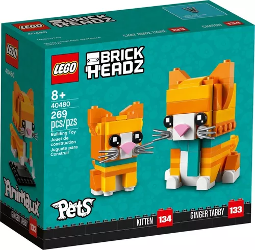 Lego Brickheadz Pets - Gato Atigrado Naranja Gatito - 40480