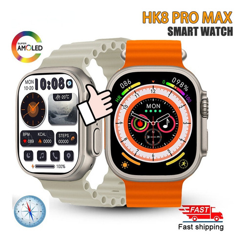 Reloj Inteligente Hk8 Pro Max Ultra Con Pantalla Amoled