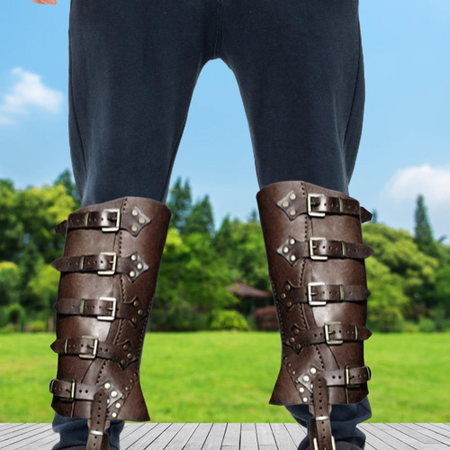 Botas Steampunk Cubre Tapas Elegantes Polainas Café