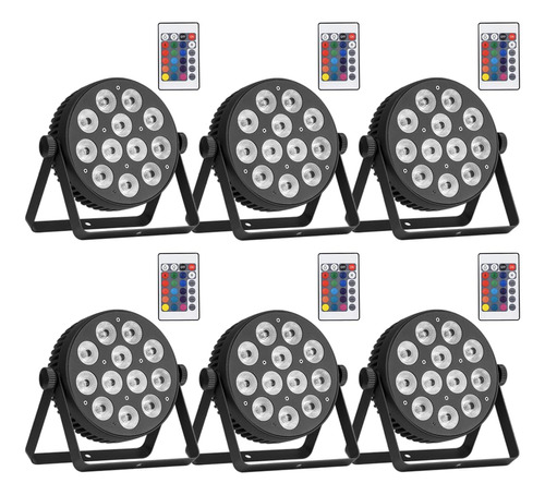 Riukoe Dj Slimpar Rgbw Led Par Puede Lavar La Luz Dmx Luces 