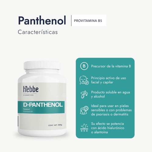 Imagen 3 de 10 de D Pantenol Usp Uso Cosmético 500 G