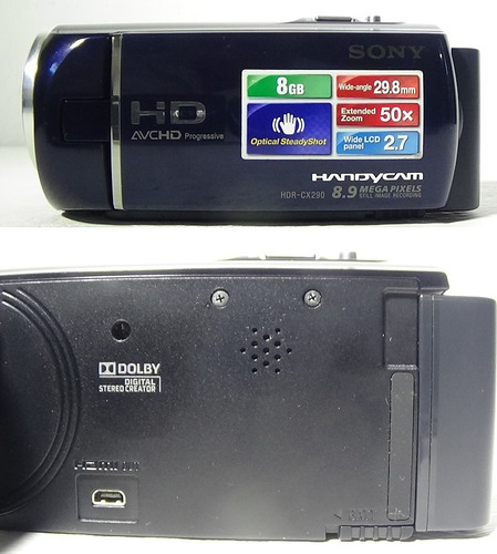 Filmadora Sony Hdr-cx290 Full Hd Hdmi Limpa