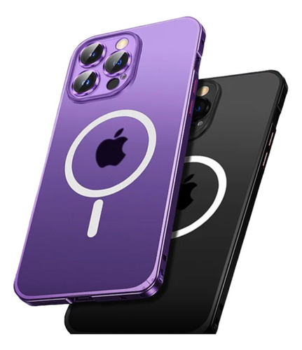 Case Premium Marco Metálico, Transparente iPhone 14 Pro, Max