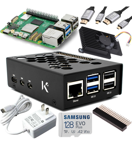 Kksb - Kit De Inicio Para Raspberry Pi 5 (8 Gb) Con Caja De