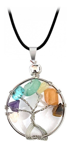 Collar Arbol 7 Chakras + Estuche Tureloj