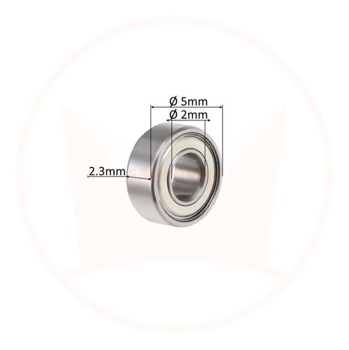 Kit 4 Rolamentos 682zz Ø2mm X Ø5mm X 2.3mm Micro Rolamento