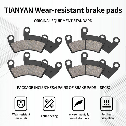 Totabas De Freno Tianyan Compatibles Con Polaris Rzr Xp 1000