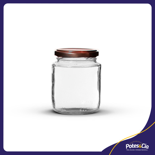 24 Potes Belém 240ml Com Tampa Metálica Ou Plástica Cor Rose Gold