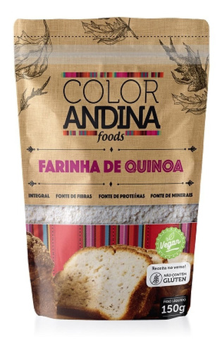 Farinha Quinoa Sem Glúten Ômega 3 Vegano 150g Color Andina