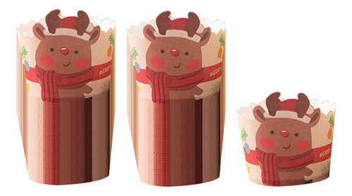 2 X 100x Tazas De Papel Para Hornear Muffins, Alce