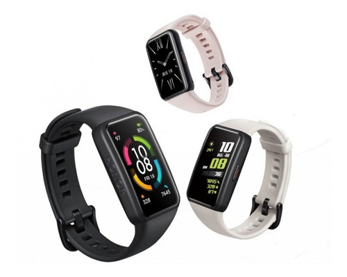 Imagen 2 de 3 de Smartwatch Honor Band 6 1.47" caja black, malla meteorite black ARG-B39