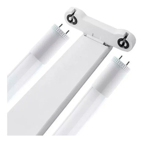 Tubo Led 2 X 18w Blanco Calido 3000k + Porta Tubo Macroled