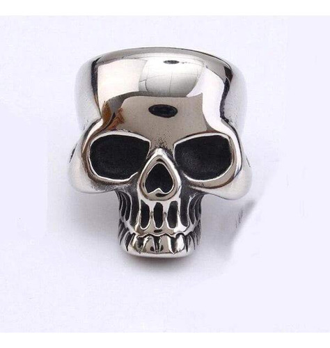 Big/large - Anillo Calavera Keith Richards Acero Plateado 22