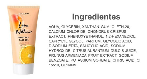 Imagen 3 de 7 de Gel Facial Radiante Con Durazno Y Naranja Orgánicos