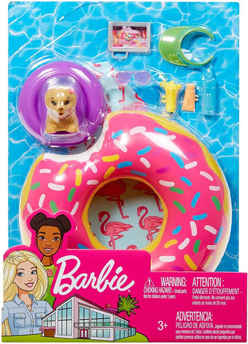 Barbie Juego De Muebles Para Exteriores Con Flotador De Dona