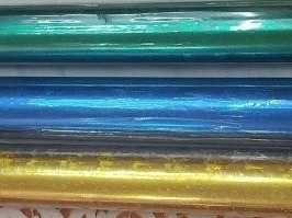 Rollo Papel Holograma Metalizado Dorado, Verde,azul