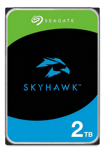 Disco Duro Interno Seagate Skyhawk Sata 2 Tb St2000vx017 Negro