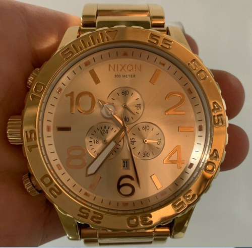 Reloj Nixon 100% Original Enchapado En Oro Nuevo