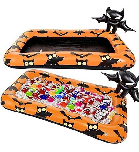 Zcaukya Inflatable Halloween Buffet Cooler, Blow Up Q76tt