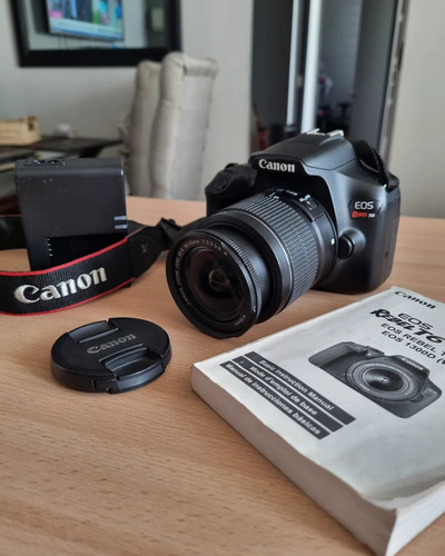 Camara Canon T6 + Lente 18-55mm + Manual