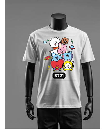 Playera Estampada Bts Bt21 Dtf Monique