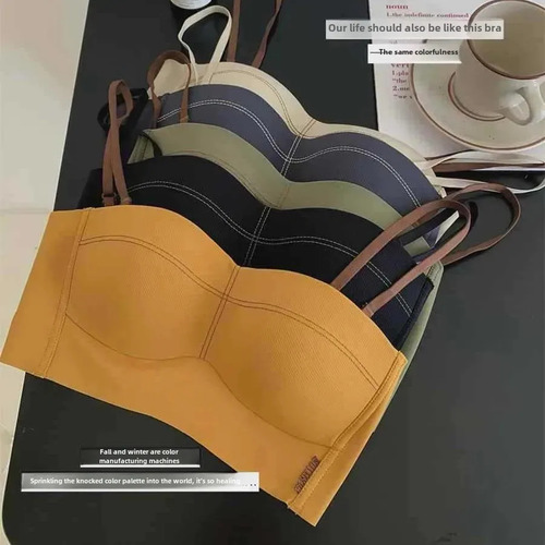 Ropa Interior De Mujer Con Sujetador Push Up Sin Tirantes Si