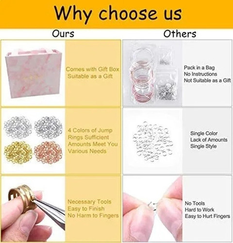 Kits De Colgantes De 300 Piezas Para Hacer Pulseras